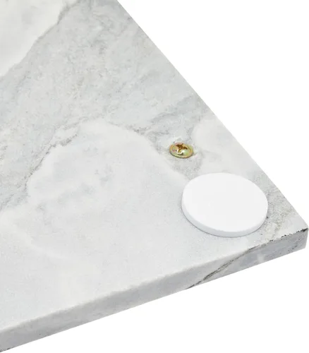 Miniatura 3 de Juvale Bandeja para servir de mármol, 15 x 7.5 pulgadas, rectangular, moderna, dorada y blanca, bandeja de mesa auxiliar con asas doradas