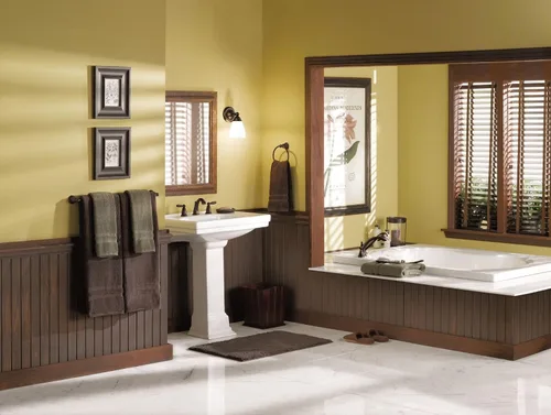 Miniatura 3 de Moen YB2261ORB Brantford - Accesorio de tocador de baño de doble montaje con 1 luz con vidrio esmerilado, bronce aceitado