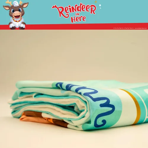 Miniatura 5 de Renacuajo aquí Navidad Vacaciones Ropa de cama para niños, manta de felpa suave, 46 x 90 pulgadas, (Producto oficialmente licenciado) de Franco Reno
