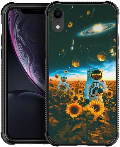 Miniatura 16 de DJSOK Funda compatible con iPhone XR, H American Eagle Flag con cuatro esquinas, protección a prueba de golpes, TPU suave y patrón de policarbonato