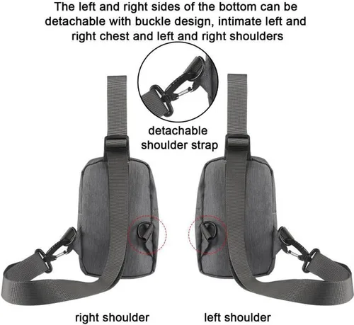 Miniatura 3 de MDJYMYZ Bolso bandolera bandolera, bolsa de hombro para teléfono celular, mochila para hombre y mujer, bolsa de pecho, cartera para teléfono