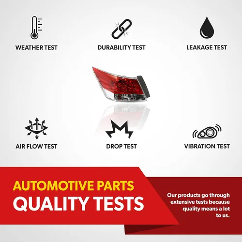 Miniatura 8 de Repuesto de montaje de luz trasera para Honda Accord EX EX-L HFP LX LX-P SE Sedan 2008 2009 2010 2011 2012 – Compatible con el lado del conductor