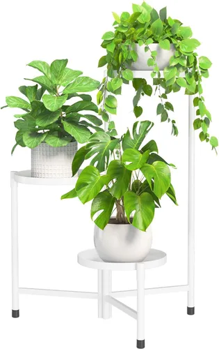 Miniatura 24 de iDavosic.ly Soporte grande para plantas de 6 niveles para interiores, 10 pulgadas de ancho de metal de esquina alta para múltiples plantas, estante