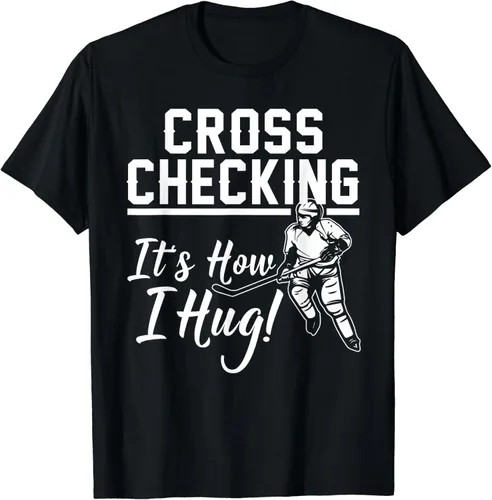 Divertido regalo de hockey sobre hielo para niños niñas juego fresco camiseta