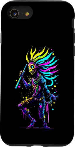 Miniatura 18 de iPhone 16 Dancing Kokopelli Mystical Abstract Illustration Case