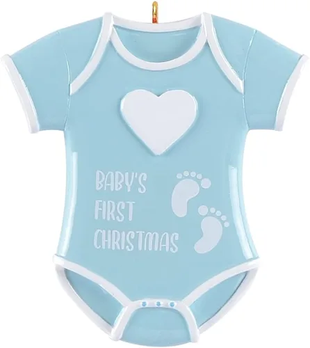 Miniatura 5 de Adorno de Navidad personalizado para bebé niño 2024 – Adornos personalizados de la primera Navidad del bebé, regalo de recuerdo para recién nacido