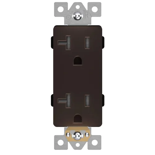Miniatura 36 de LIDER LR15-TR-GD5P - Receptáculo decorativo mate c/tapa frontal intercambiable, tomacorriente a prueba de manipulaciones/niños, autoconexión a Dorado