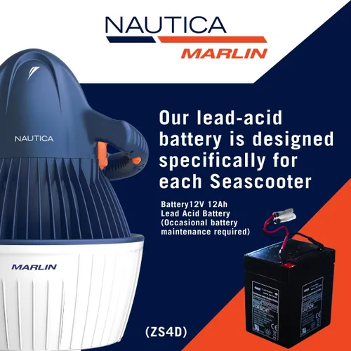 Miniatura 8 de Nautica - Marlin Seascooter - Serie de buceo recreativo - Scooter de mar para niños y adultos jóvenes