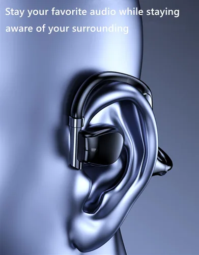 Miniatura 6 de Auriculares de conducción ósea Bluetooth Auriculares inalámbricos de oído abierto hasta 38 horas de tiempo de reproducción, auriculares inalámbricos