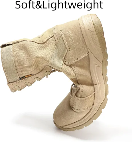 Miniatura 2 de Botas tácticas militares de 8 pulgadas para hombre, botas de trabajo de combate ligeras