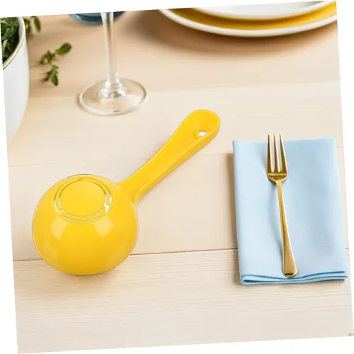 Miniatura 5 de Hemoton 2 piezas de plástico de paleta de arroz para servicio de alimentos, pala de arroz semicircular, pala de arroz antiadherente, espátula