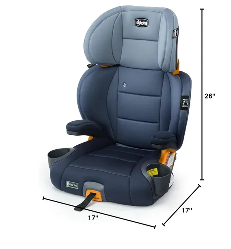 Miniatura 11 de Chicco KidFit ClearTex Plus 2 en 1 Asiento Elevador de Coche con Posicionamiento de Cinturón, asiento elevador sin respaldo y respaldo alto