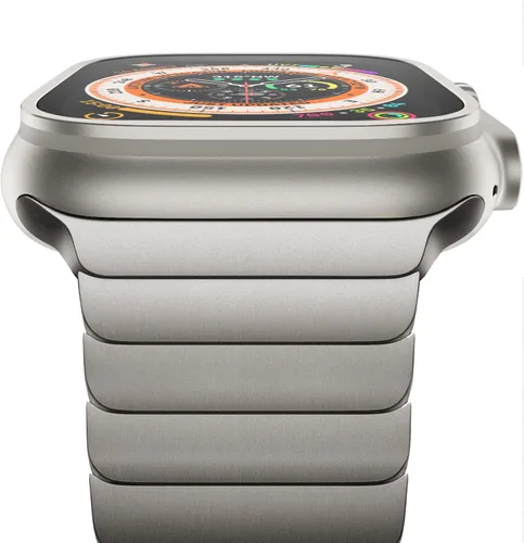 Miniatura 16 de NewWays - Pulsera de eslabones de titanio y acero inoxidable para Apple Watch Band Ultra 3 2 1 Band 49mm Series11 10 46mm 42mm 45mm 44mm 41mm 40mm
