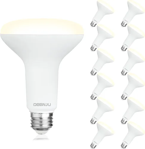 Miniatura 18 de DEGNJU Paquete de 6 bombillas LED empotradas BR30, bombillas de inundación regulables para interiores, CRI80 7 W, equivalente a 65 W, 2700 K, blanco