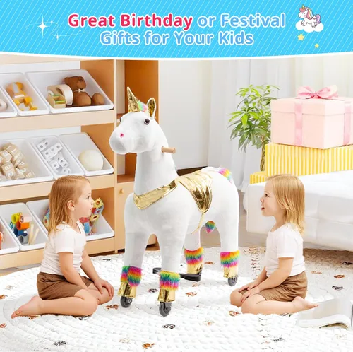 Miniatura 3 de Paseo en unicornio en juguetes, Paseo en unicornio para niñas de 6 años a adultas, Paseo en unicornio en juguetes, Unicornio mecánico de peluche