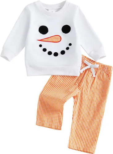 Miniatura 147 de Conjunto de camisa larga y divertida para bebé niño y niña, ropa de primera Navidad, 6, 12, 18, 24 meses, 2T