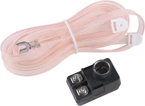Antena dipolo FM de 300 ohmios en forma de T Antena FM+transformador de 300 ohmios a 75 ohmios (tipo Balun F a presión) para receptor de