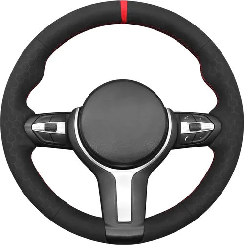 Miniatura 29 de MEWANT - Funda para volante de automóvil cosida a mano de Athsuede para BMW F87 M2 F80 M3 F82 M4 M5 F12 F13 M6 F85 X2 X5 M F86 X6 M F33 F30 M