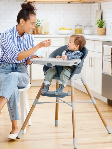 Miniatura 12 de Skip Hop Silla alta para bebés 4 en 1 convertible, EON, azul pizarra