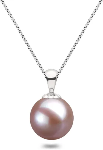 Japonés AAAA 0.236-0.492in Lavanda cultivada de agua dulce collar colgante collares para mujeres 15.7-17.7in plata collar colgantes - Orien Jewelry