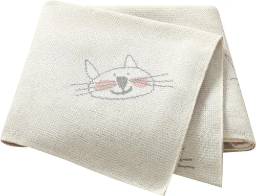 Miniatura 16 de Hadetoto Mantas de bebé para niños y niñas, mantas de algodón de punto para recién nacidos, manta de recepción de ganchillo neutro, esenciales