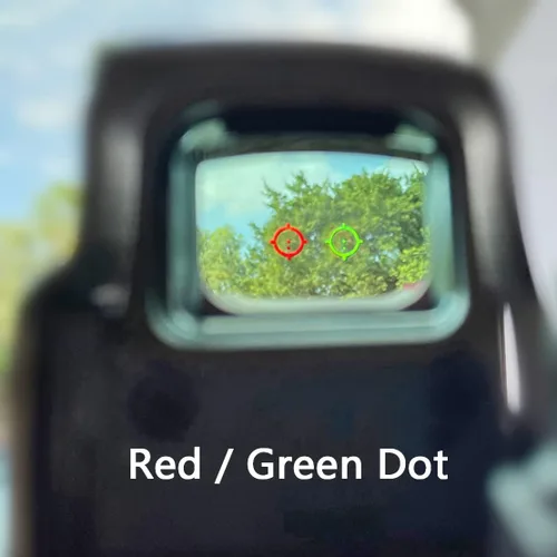 Miniatura 4 de 558 Green Red Dot Reflex Sight + G33 3X Lupa Combo, mira híbrida holográfica óptica con lupa G33, multiplicador de liberación rápida Canela