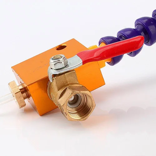 Miniatura 4 de Sistema de pulverización de refrigerante de niebla ajustable con base magnética y manguera de aire de 0.315 in para taladro de fresado de torno CNC