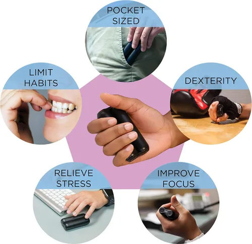 Miniatura 8 de ONO Roller - Juguete antiestrés de mano para adultos Ayuda a aliviar el estrés, la ansiedad, la tensión Promueve la concentración, la claridad