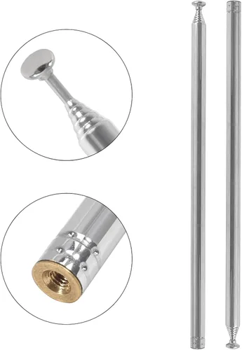 Miniatura 2 de 5 unids M3 Antena Telescópica Antena Antena 7 Secciones AM FM Radio Universal Antena para Radio TV Juguetes Eléctricos Antena de Repuesto