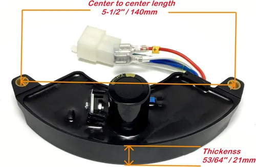 Miniatura 4 de Regulador de voltaje automático AVR para 5KW 5.5KW 6.5KW 5000 5500 6500 Halfmoon Generador diesel de gas monofásico Regulador de Voltaje