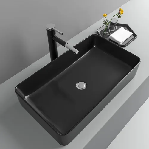 Miniatura 8 de Fregadero de esquina de baño pequeño de 18 x 10 pulgadas, fregadero rectangular blanco moderno para colgar en la pared Montaje en pared blanco