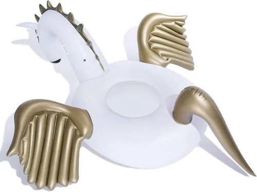 Miniatura 8 de Jasonwell Flotador inflable gigante de unicornio para piscina con válvulas rápidas y flotador inflable gigante de Pegaso de Jasonwell con válvulas