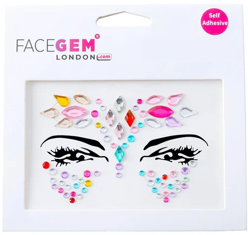 Miniatura 6 de 32 piezas de gemas faciales (diseños aleatorios) autoadhesivas con purpurina para tatuaje, gemas para festivales, fiestas rave, maquillaje corporal