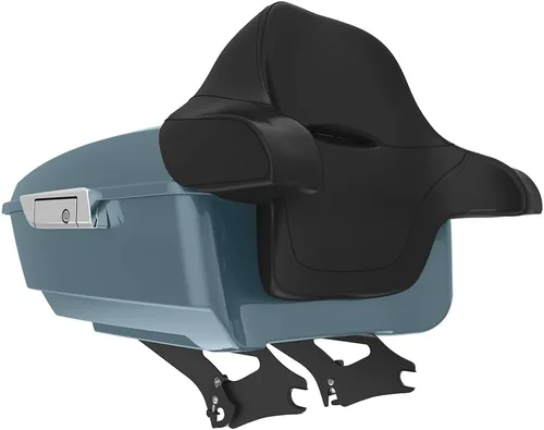 Miniatura 213 de King Tour Pack para Harley Alpine Green, cierre de paquete turístico, portaequipajes superior, soporte de montaje negro, placa de metal para Harley