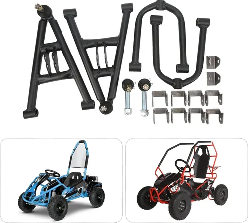 Miniatura 5 de Acouto Kart suspensión, Suspensión Delantera de Choque de Columpio Kit para 4 Ruedas Quad Bike Kart 350mm/13.77in Aleación de Acero Suspensión