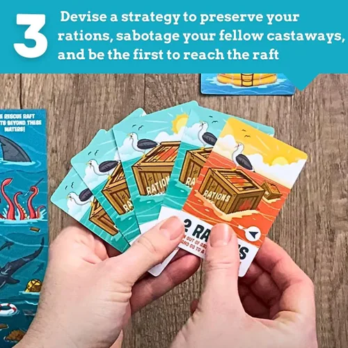 Miniatura 5 de Ridley's Juegos: Juego de cartas egoísta edición náufrago Juego de fiesta fácil de jugar para grupos Ideal para 2-5 jugadores Es una gran idea