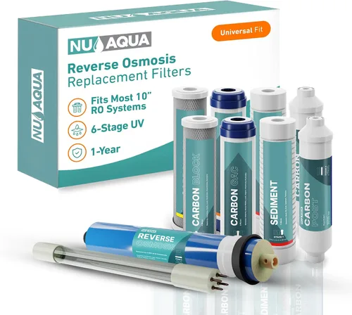 Miniatura 11 de NU Aqua Sistema de Filtro de Agua Potable de Ósmosis Inversa Set de Reemplazo - Kit de 4 Etapas de 1 Año para Debajo del Fregadero - Incluye Filtros