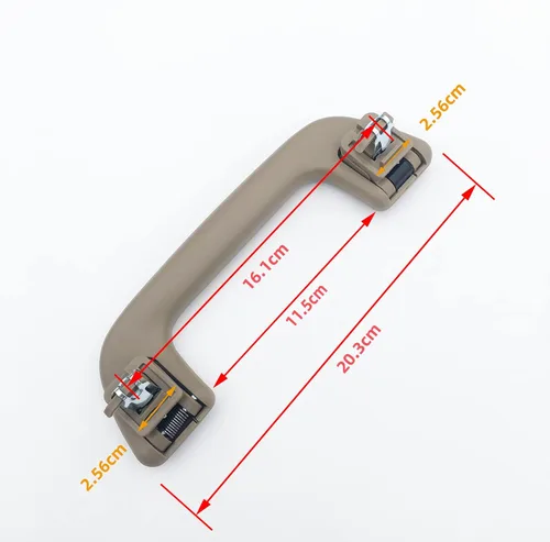 Miniatura 4 de Tirador de techo automático, riel de agarre gris con gancho LH = RH universal para Toyota para Corolla para Rav4 Yaris Vios OEM: 74610-52020