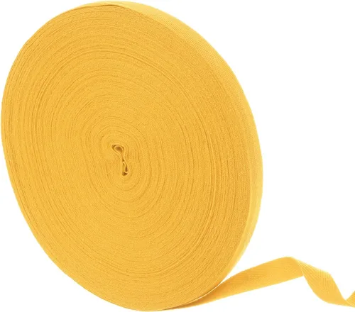 Miniatura 101 de uxcell Cinta de sarga de algodón de 50 yardas, cinta de espiga de 3/8 pulgadas para coser ropa, manualidades (azul)