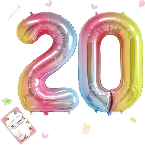 Miniatura 79 de Globos de números de 40 pulgadas del 0 al 9 dorados grandes del número 0, globos digitales para suministros de decoración de celebración de fiesta