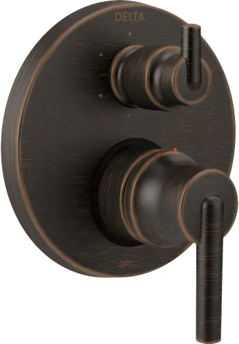 Miniatura 7 de DELTA FAUCET T24959-BL Contemporary Monitor Serie 14 Válvula de ducha integrada de 6 ajustes con desviador, negro mate