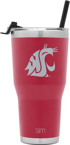 Miniatura 35 de Simple Modern Vaso Cruiser Cruiser con licencia oficial de la NHL Arizona Coyote de 30 onzas, taza de viaje aislada con tapa abatible y popote