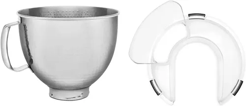 Miniatura 2 de KitchenAid® Tazón para pan con tapa para hornear y accesorio para batidora de helado, 2 cuartos de galón, color blanco