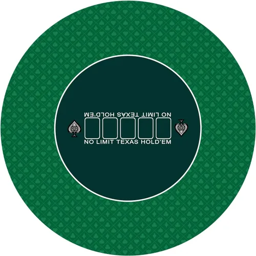 nuveti Alfombrilla de póquer redonda de 61/79/119/140/160 cm para Texas Holdem | Mesa de póquer portátil con diseño Art Deco para jugar cartas,