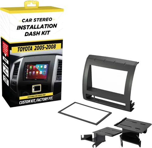 Miniatura 11 de Scosche TA2053B Kit de instalación de radio de doble DIN Compatible con modelos seleccionados de Toyota Tacoma 2005-2008 - Kit de instalación