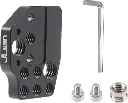 Miniatura 7 de Fotga Placa de montaje de extensión para DJI Ronin S SC RS 2 RS 3 Pro Mini RSC 2 RS4 y RS4 Pro Mini estabilizador de cardán 1/4 "-20 3/8"-16