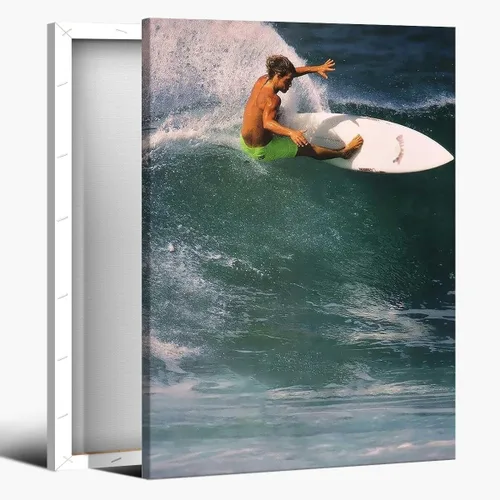 Miniatura 12 de Póster de surf oceánico azul de los años 90, arte de pared de verano y playa, surfista costero, hombres, deportes extremos de agua, impresiones