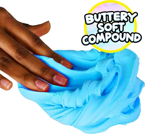 Miniatura 9 de Compound Kings Tarro individual de slime de mantequilla de frambuesa azul, relleno de calcetín para niños y niñas, regalo divertido sensorial