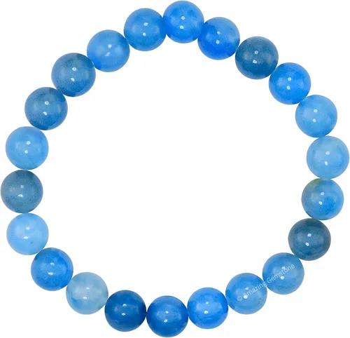 Miniatura 3 de Amazing Gemstone Pulsera de cristal para mujeres y hombres, pulsera de cristal curativo de protección, pulsera elástica con cuentas de piedras