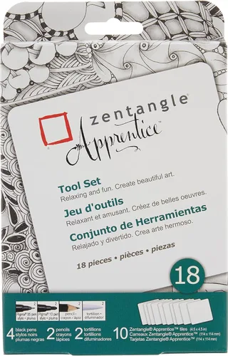 Miniatura 13 de SAKURA Zentangle - Azulejos renacentistas, 3.5 pulgadas, color marrón